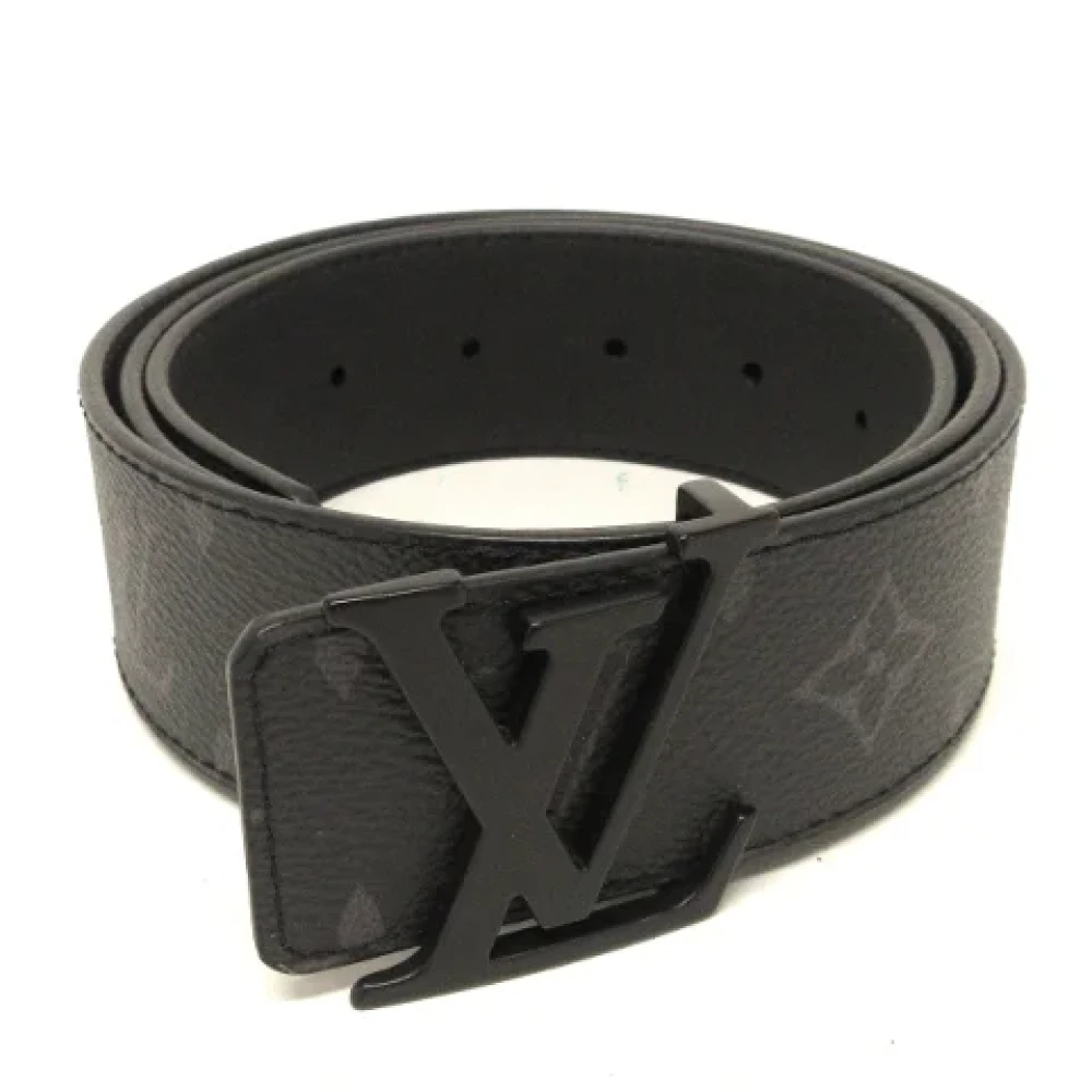 Louis Vuitton Vintage Pre-owned Leather belts Black Dames