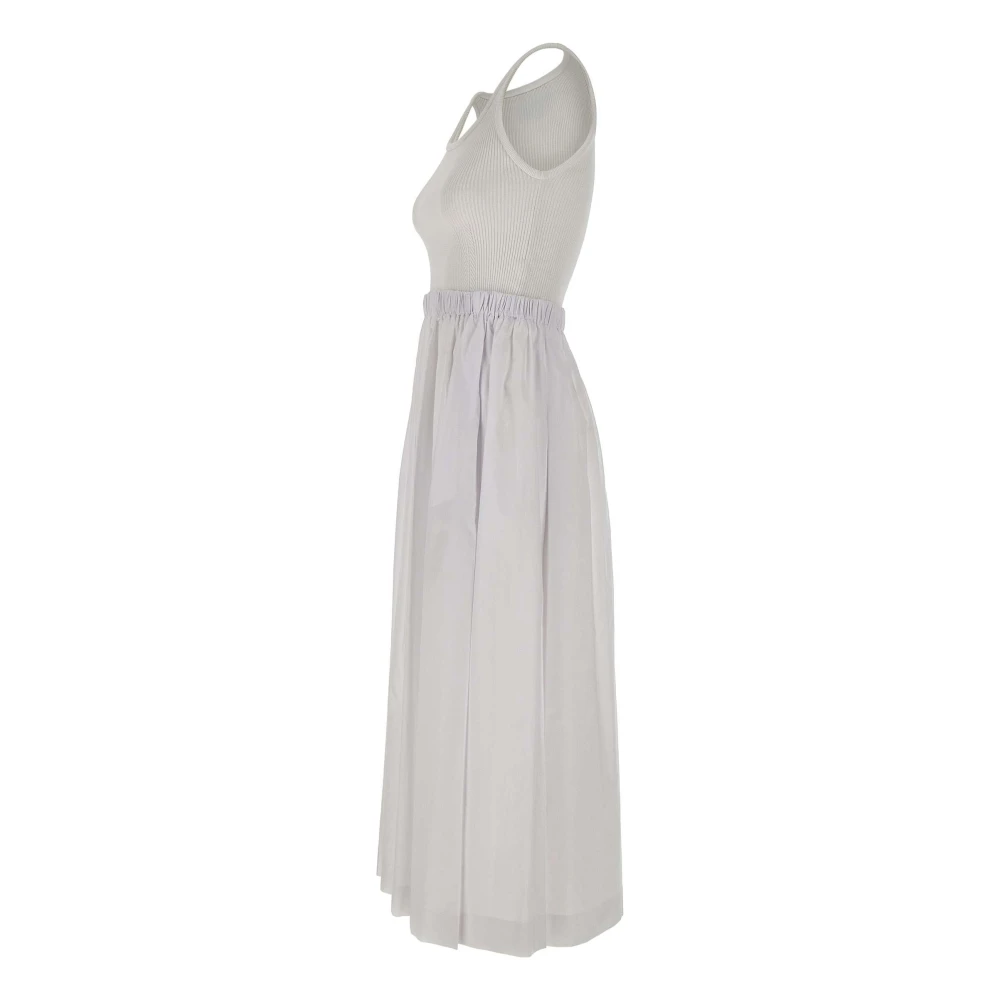 Iceberg Witte Katoenen Jurk Twee-in-Een Ontwerp White Dames