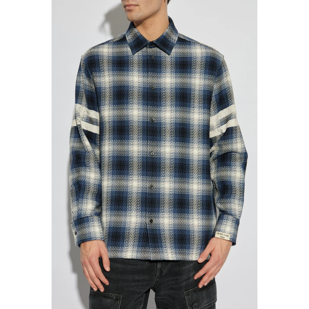 Golden Goose Shirt met Ruitpatroon Blue Heren