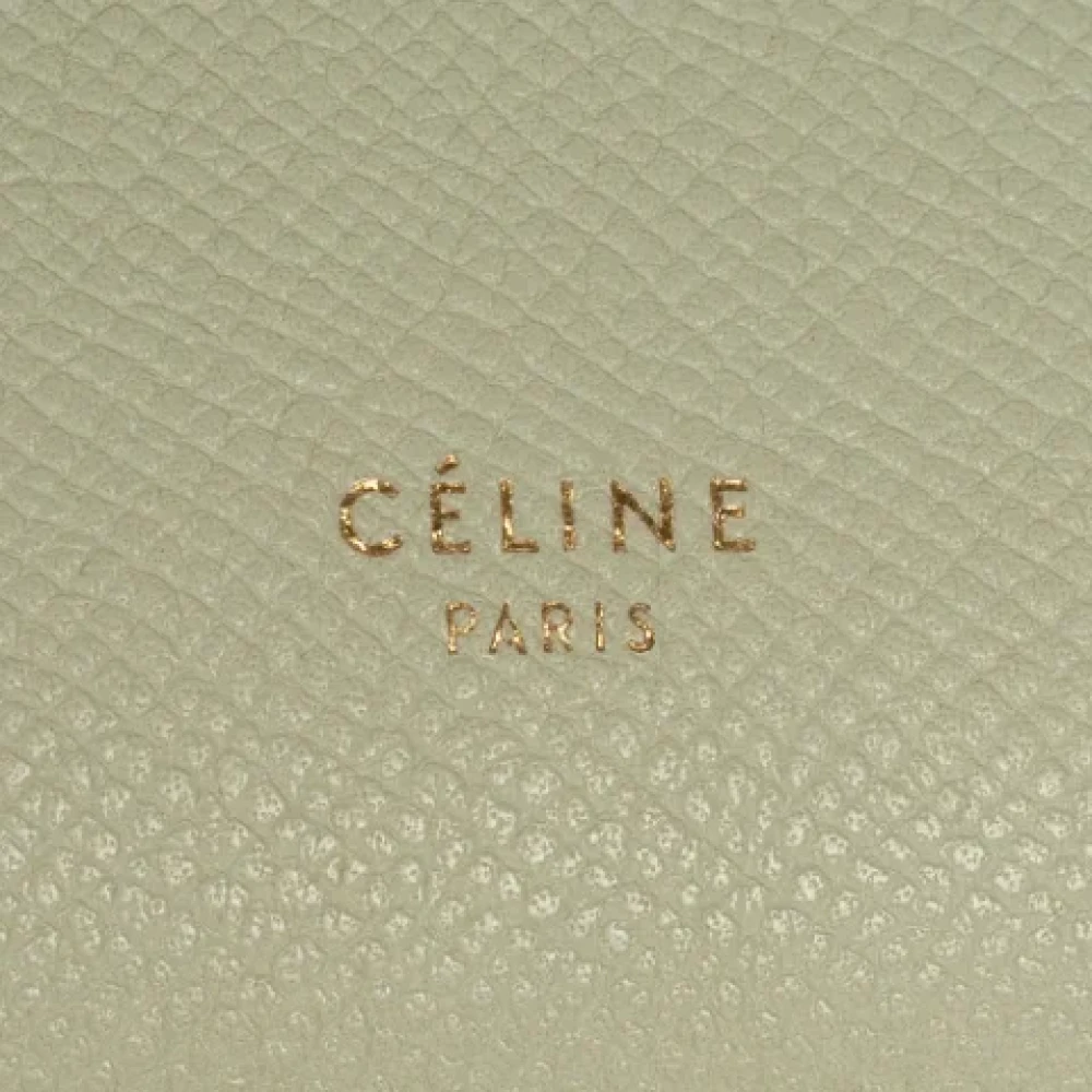 Celine Vintage Pre-owned Leather celine-bags Green Dames
