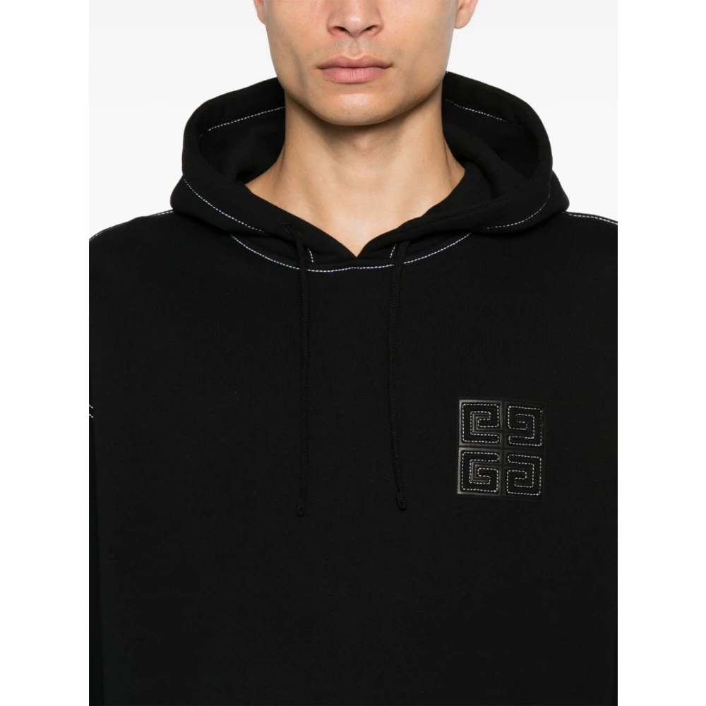 Givenchy Zwarte Hooded Sweatshirt Black Heren