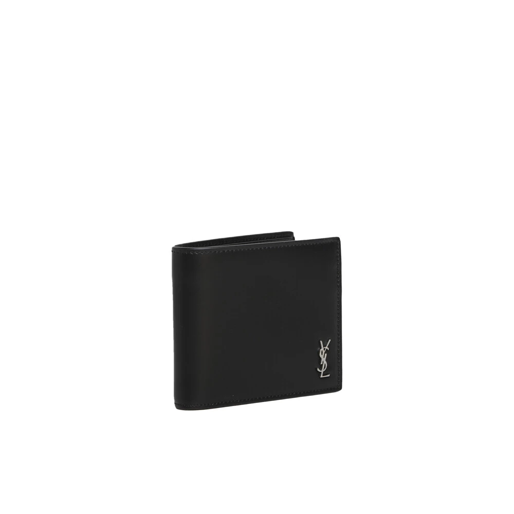 Saint Laurent Cassandre East West Portemonnee Black Heren