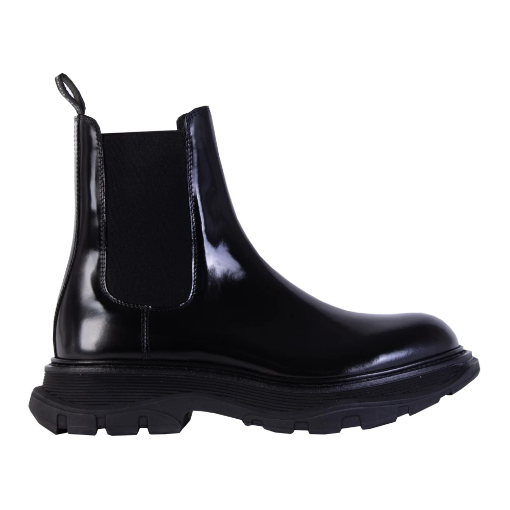 Alexander Mcqueen Women's Black Chelsea Boots, 7 Uk, Classic Chelsea Boots