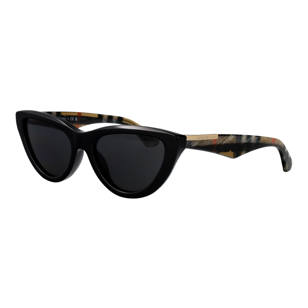Burberry Grey Woman Be4436u 418887 Sunglasses Acetate Black Cat Eye Normal - Image 4