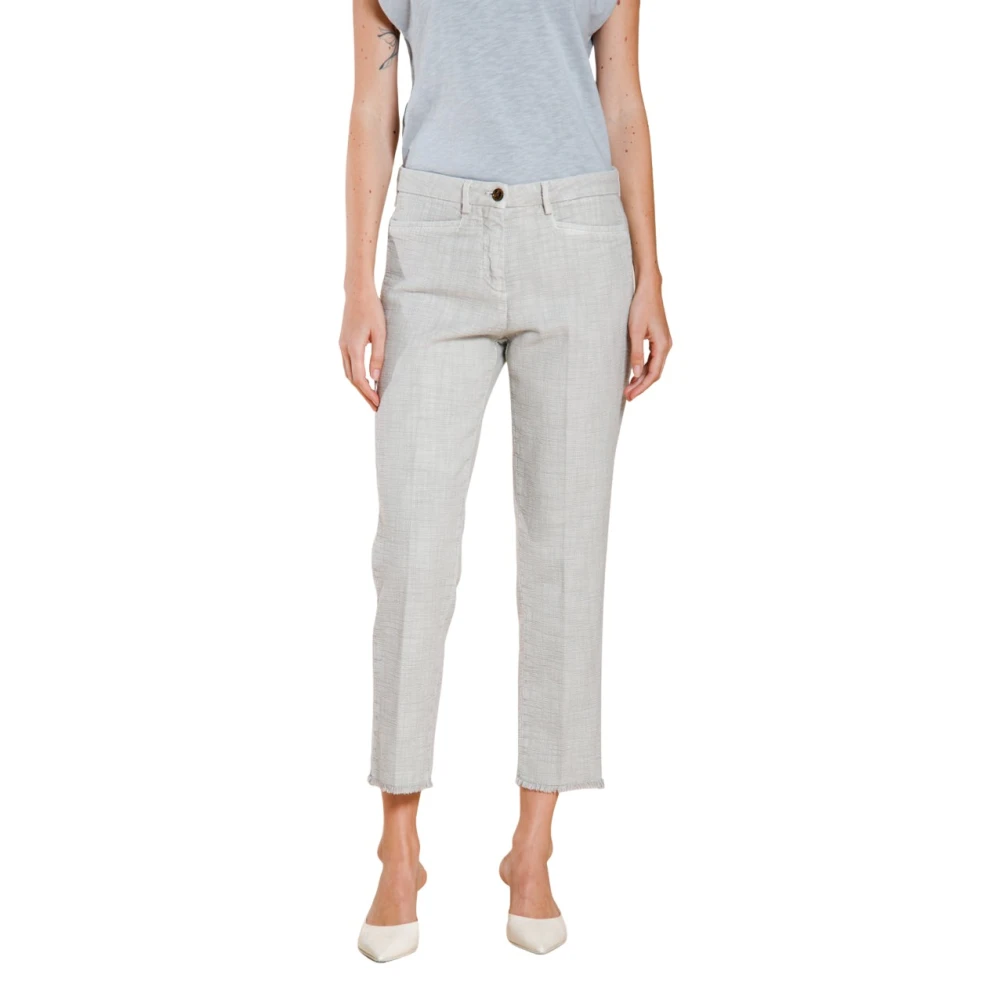 Mason's Femme Bleu - Pantalon Chino Carotte New York - Pantalons - Taille: 46 Fr