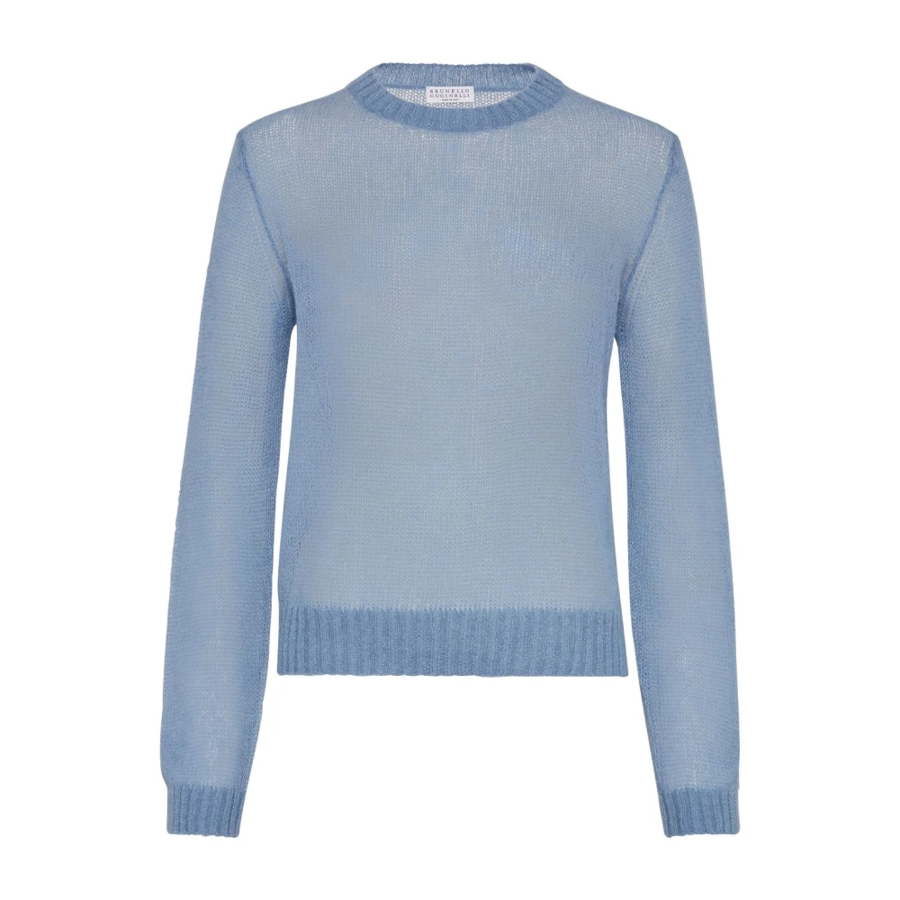BRUNELLO CUCINELLI Blauwe Avion Sweater Blue Dames