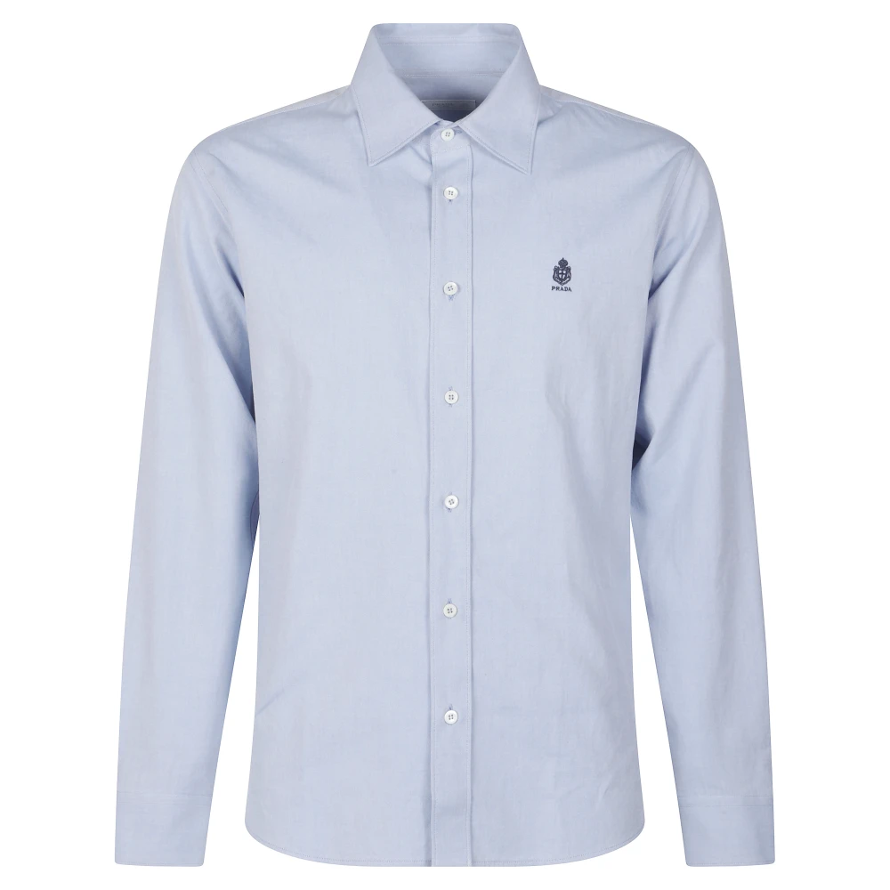 Prada , Herren, Shirts, Blau, Xl