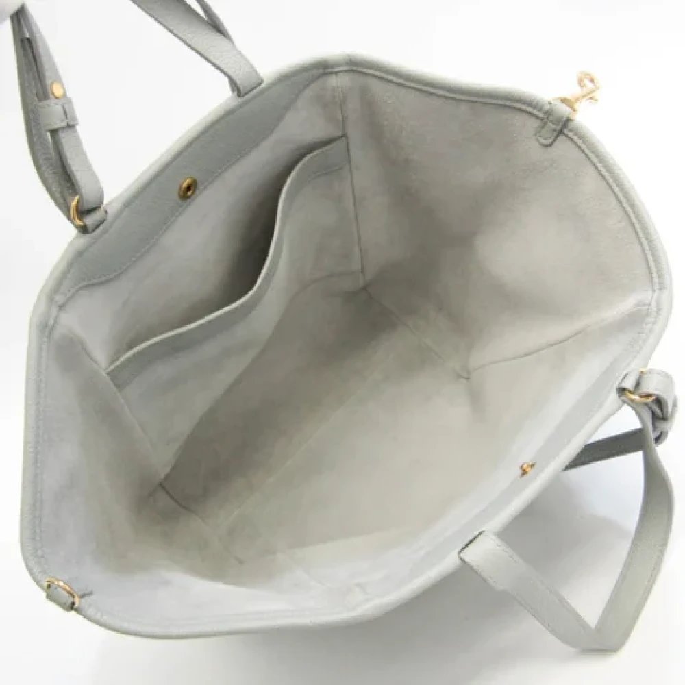 Celine Vintage Pre-owned Leather shoulder-bags Blue Dames