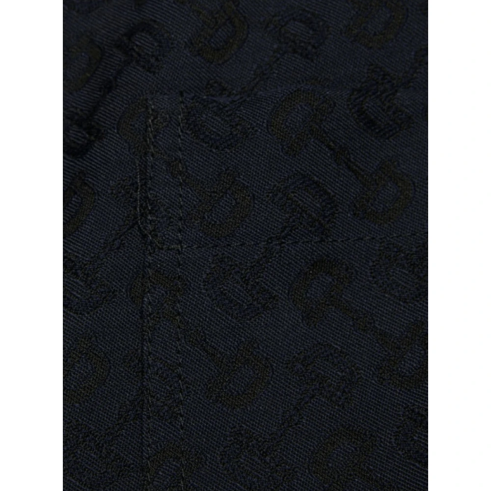 Gucci Horsebit-jacquard broek met trekkoord Blue Heren