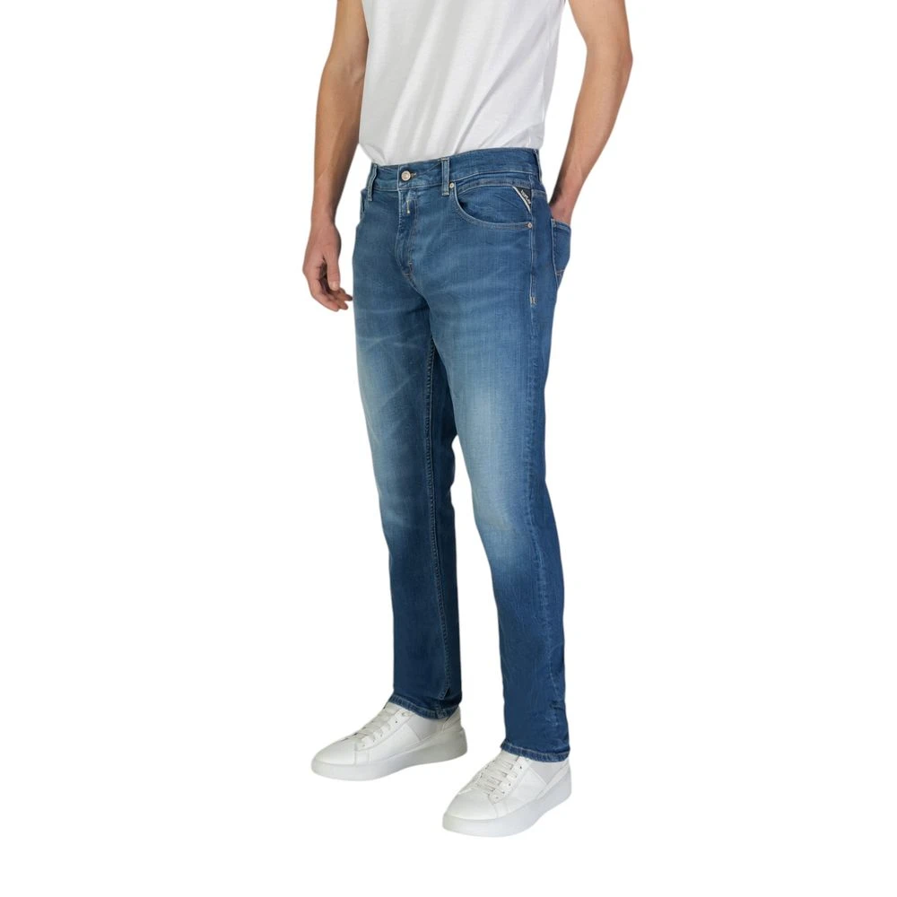 Replay Tapered Jeans Blue Heren
