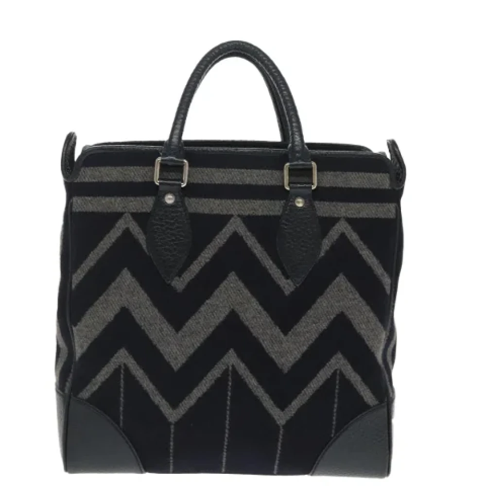 Louis Vuitton Vintage Pre-owned Wool louis-vuitton-bags Black Dames