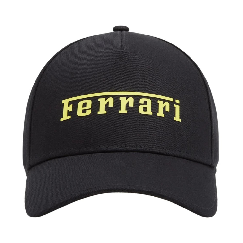 Ferrari Black Hats & Caps, Male, One Size, Cotton Hat