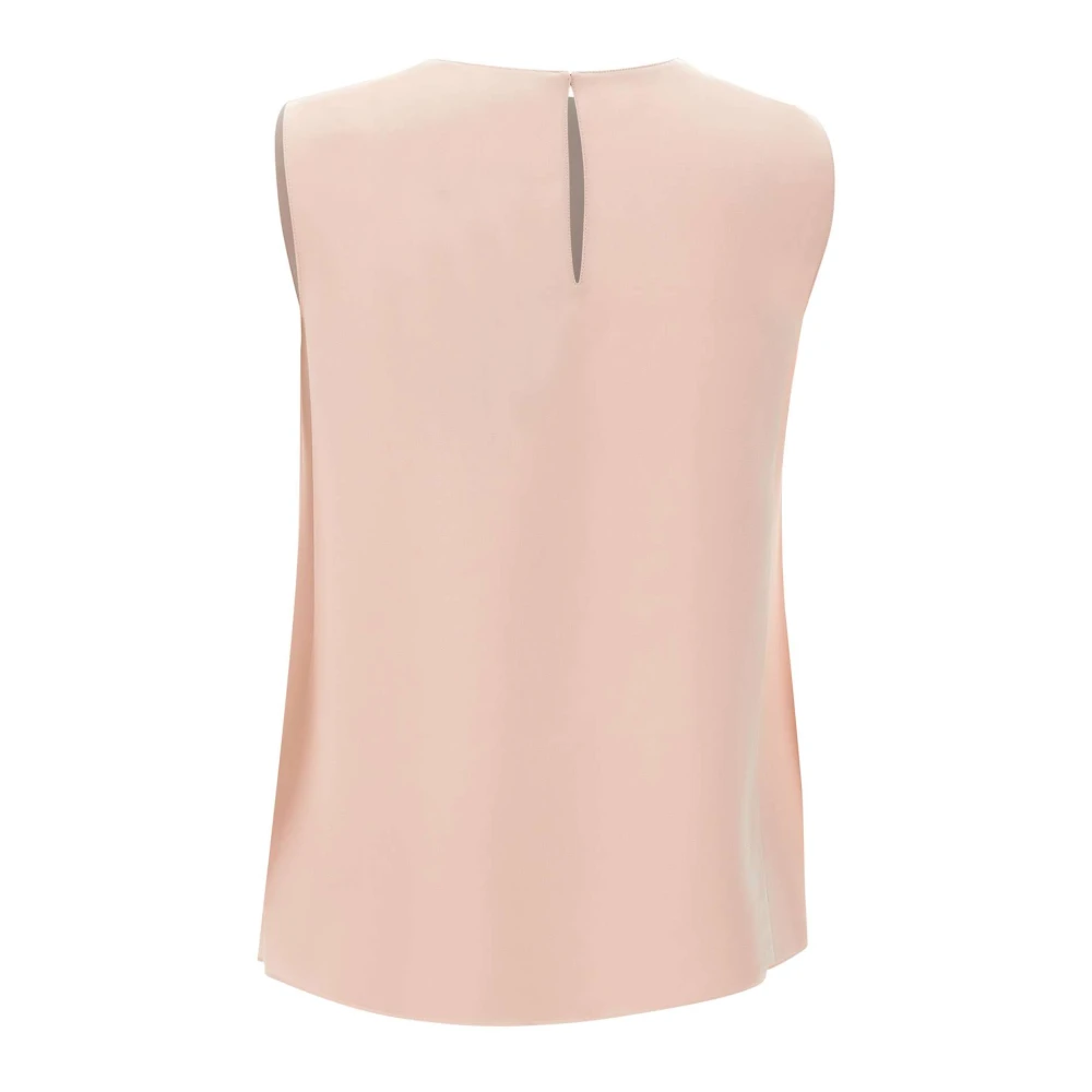 Theory Zijden Georgette Roze Top Pink Dames
