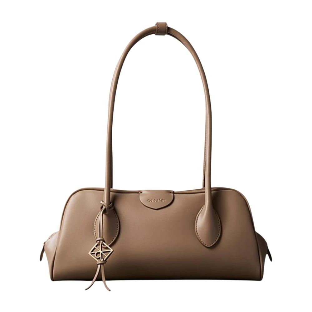 Calvin Klein Women's Brown Emblem Trio Shoulder Bag - Shoulder Bags - One Size - Bags