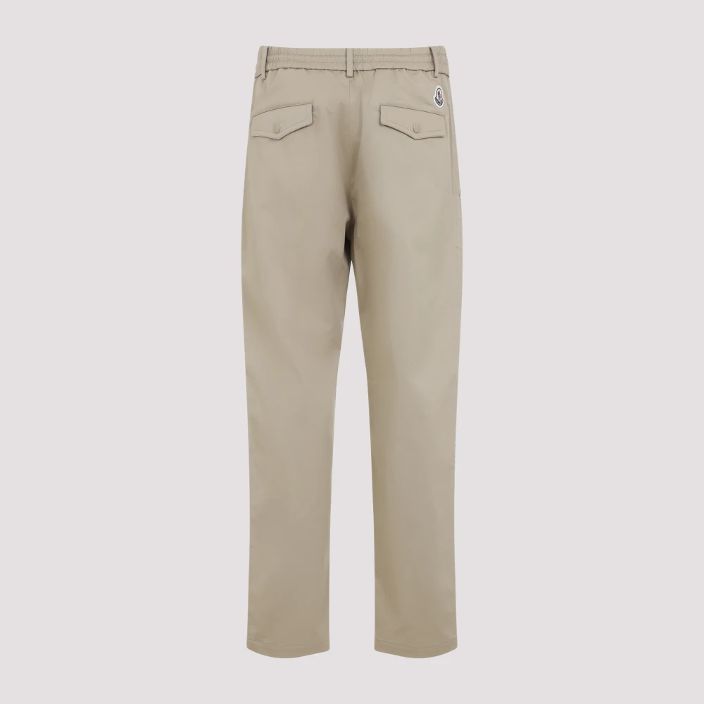 Moncler Beige Broek voor Mannen Beige Heren