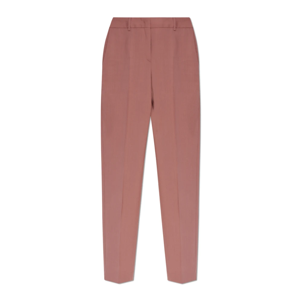 PS By Paul Smith Wollen broek met plooien Pink Dames