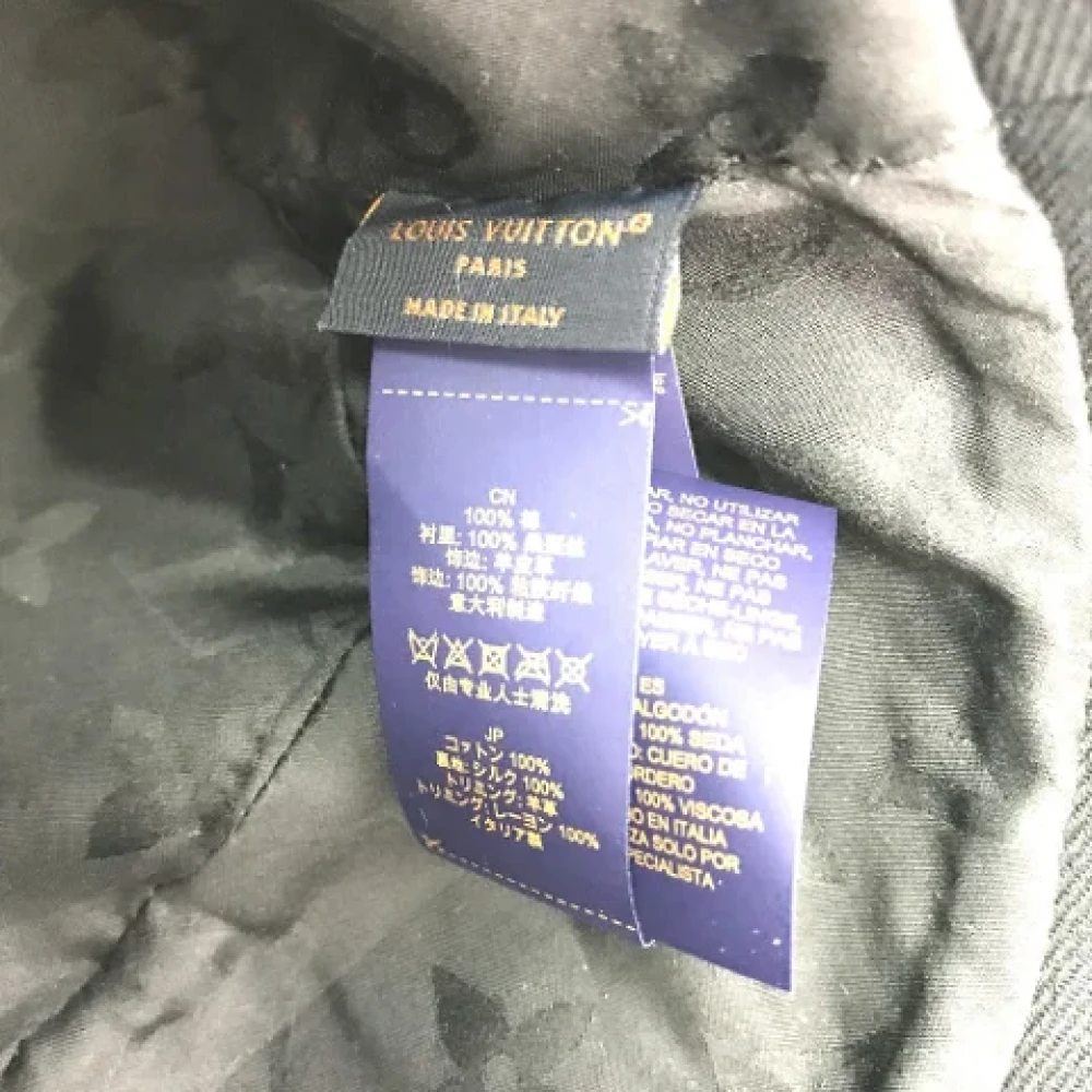 Louis Vuitton Vintage Pre-owned Cotton hats Black Dames