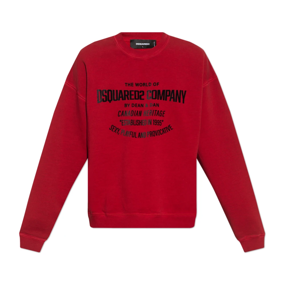 Dsquared2 Hoodie Red Heren