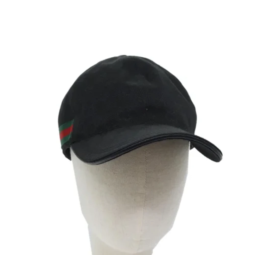 Gucci Vintage Pre-owned Fabric hats Black Dames