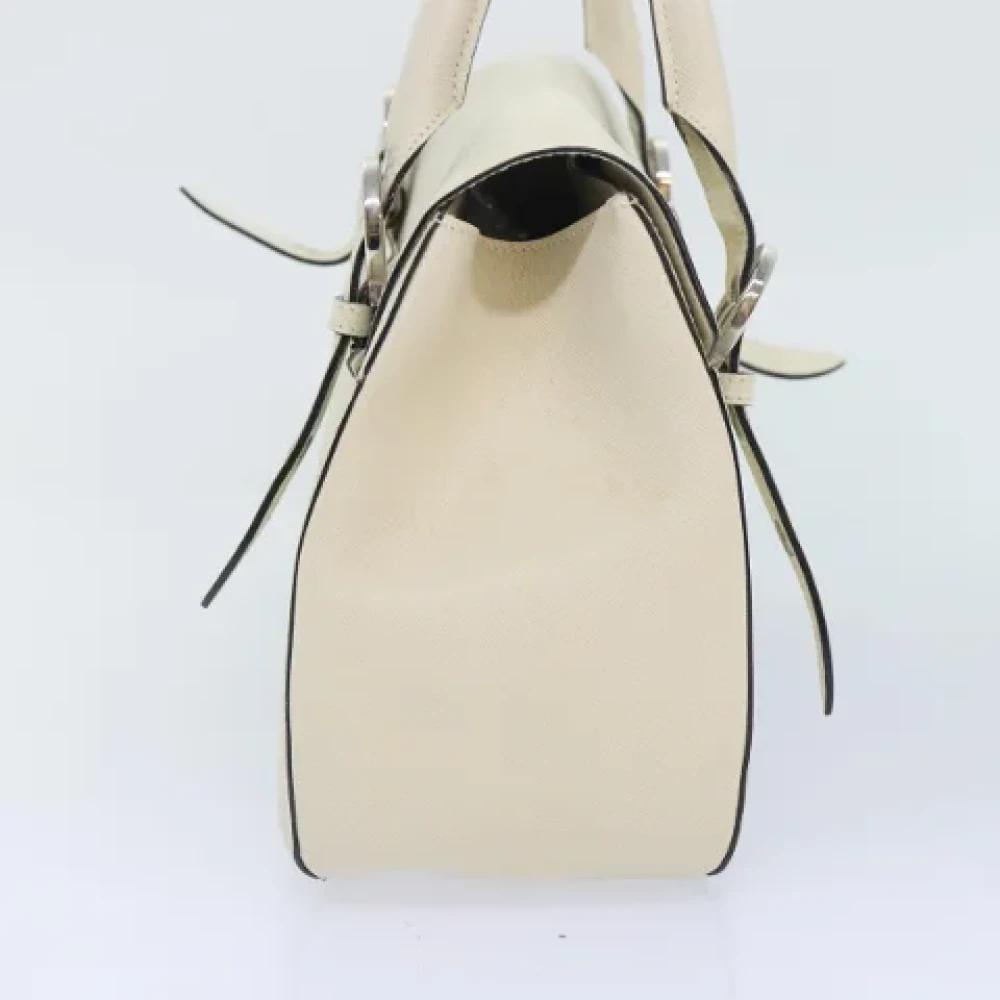 Salvatore Ferragamo Pre-owned Leather handbags White Dames