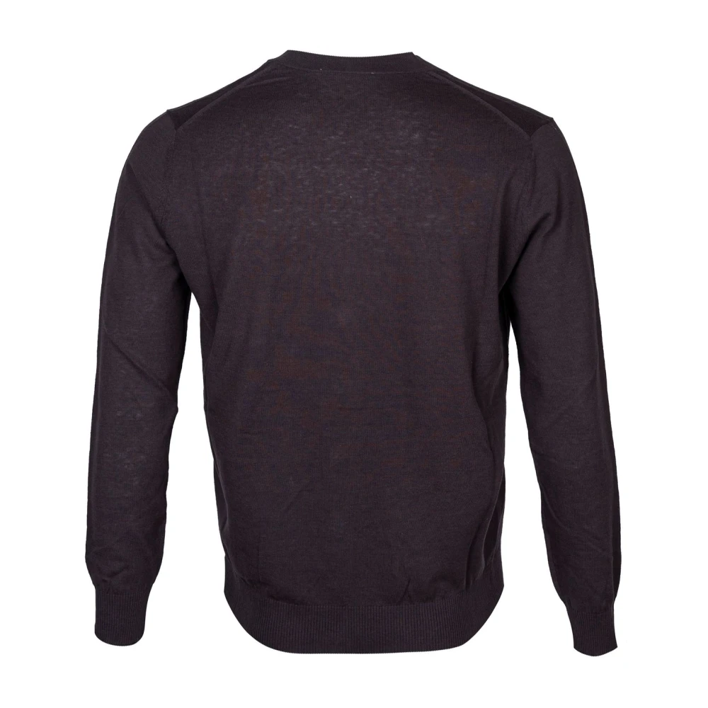 Kangra Heren Slim Fit Cardigan van Katoen en Linnen Brown Heren