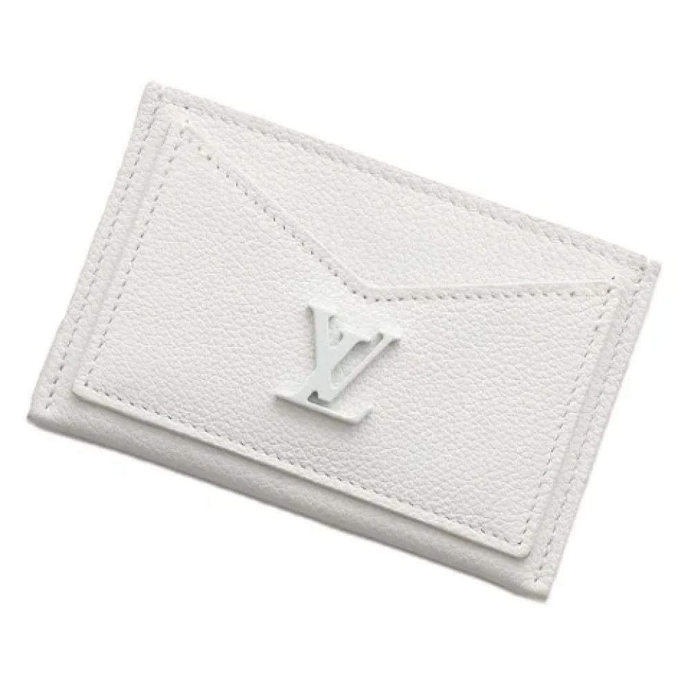 Louis Vuitton Vintage Pre-owned Leather wallets White Dames