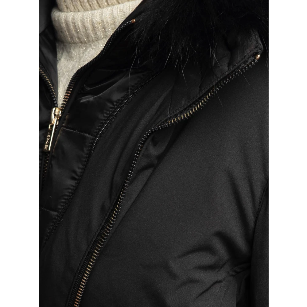 YES ZEE Zwarte Bont Hoody Softshell Jas Black Dames