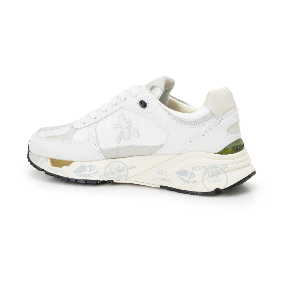 Premiata Witte Sneakers met Pinaforemetal Breedte White Dames