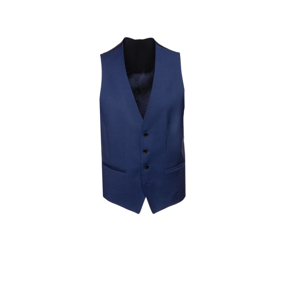Hugo Boss Stijlvolle Weste voor Mannen Blue Heren