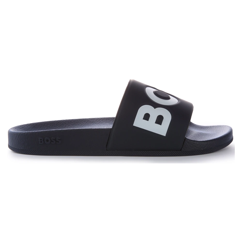 Hugo Men's Blue Dark Slide Sandals For - Sliders - 9 Uk - Shoes