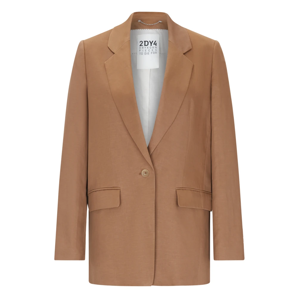 Drykorn Women's Brown Glendale Jacket - Blazers - S - Jackets
