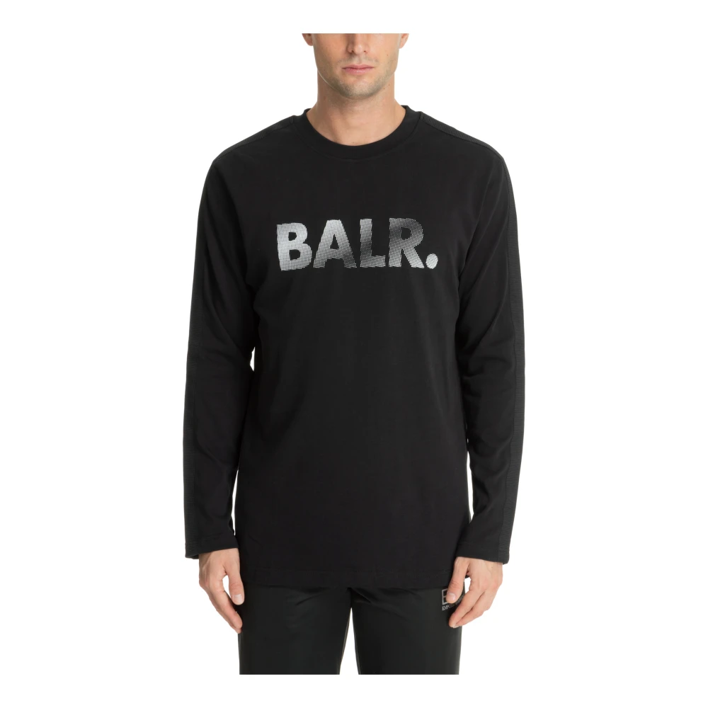 Balr. Gestreept Logo Longsleeve T-Shirt Black Heren