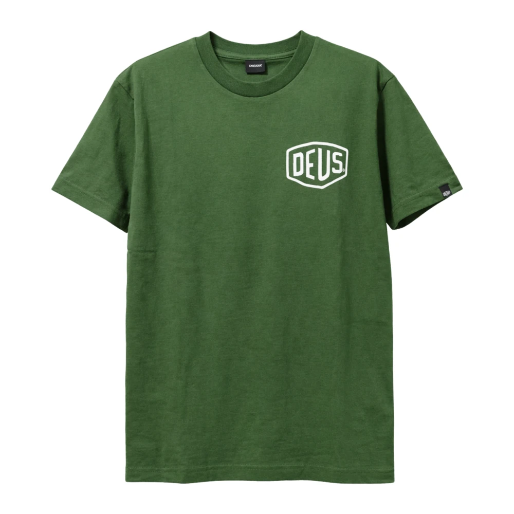 Deus Ex Machina Men's Green T-Shirts, L, Venice Address T-Shirt