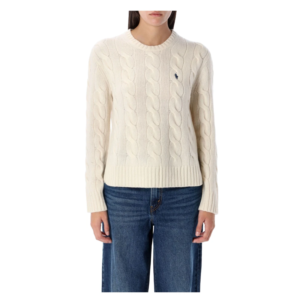 Ralph Lauren Dameskleding Gebreide kleding Crème Aw24 Beige Dames