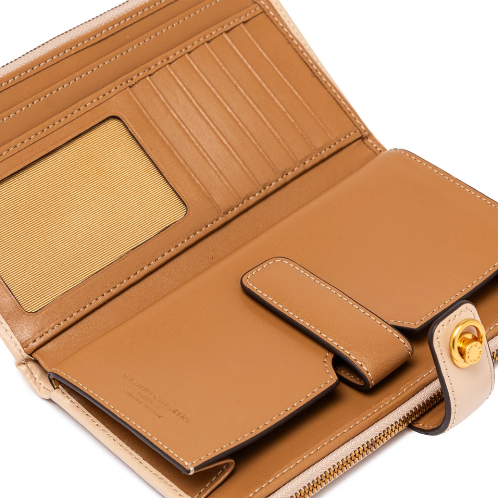 Gianni Chiarini Portemonnees Kalf Beige Dames