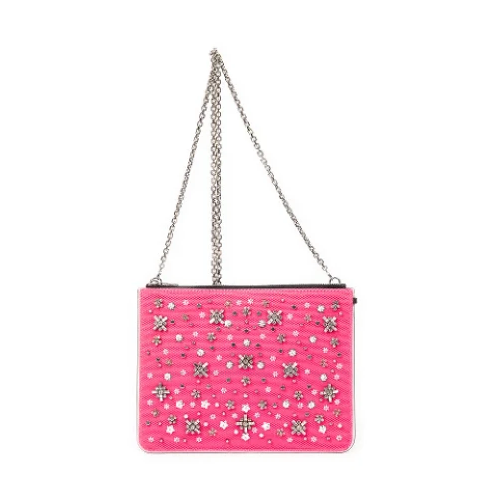 Dior Vintage Pre-owned Fabric handbags Pink Dames