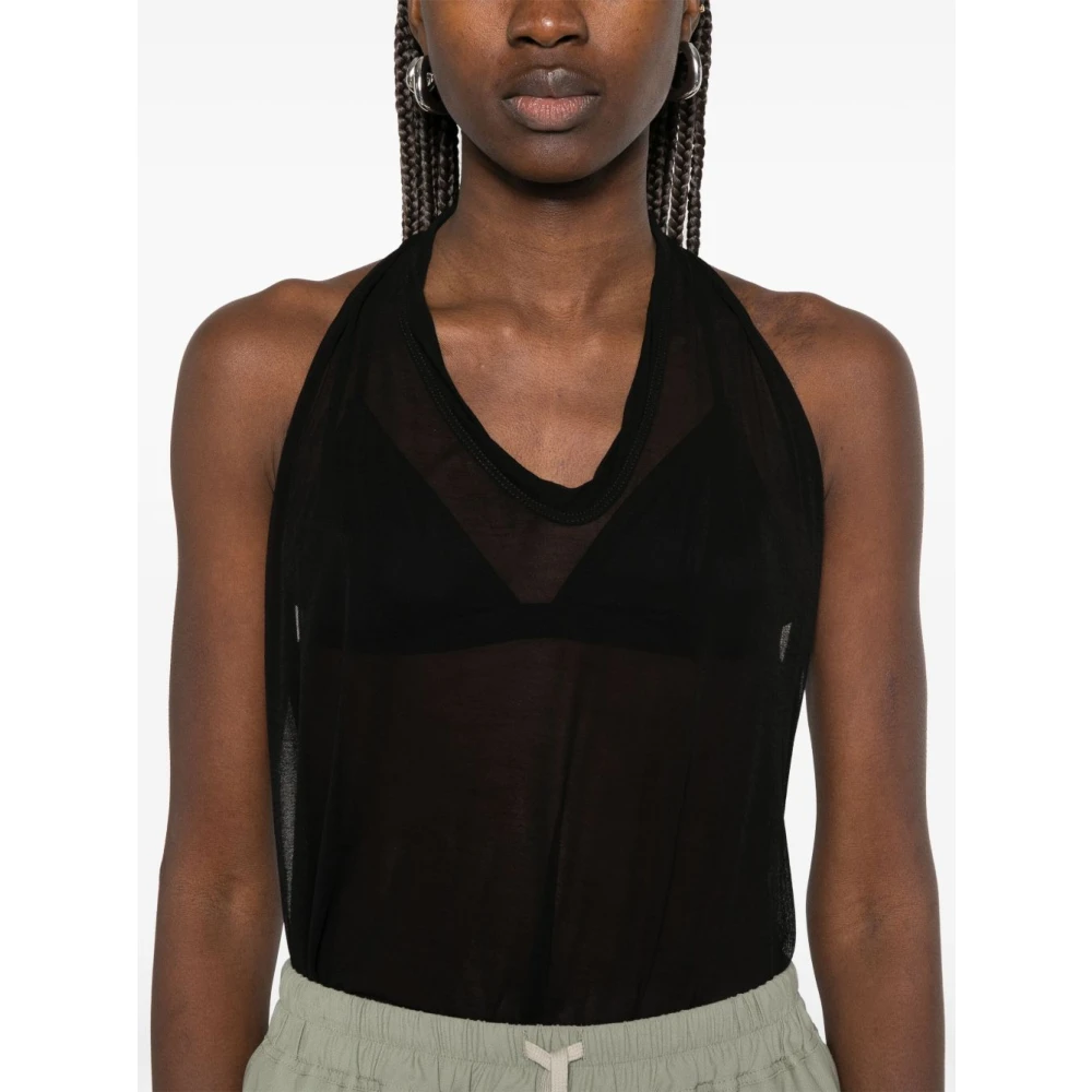 Rick Owens Halter T Top Black Dames