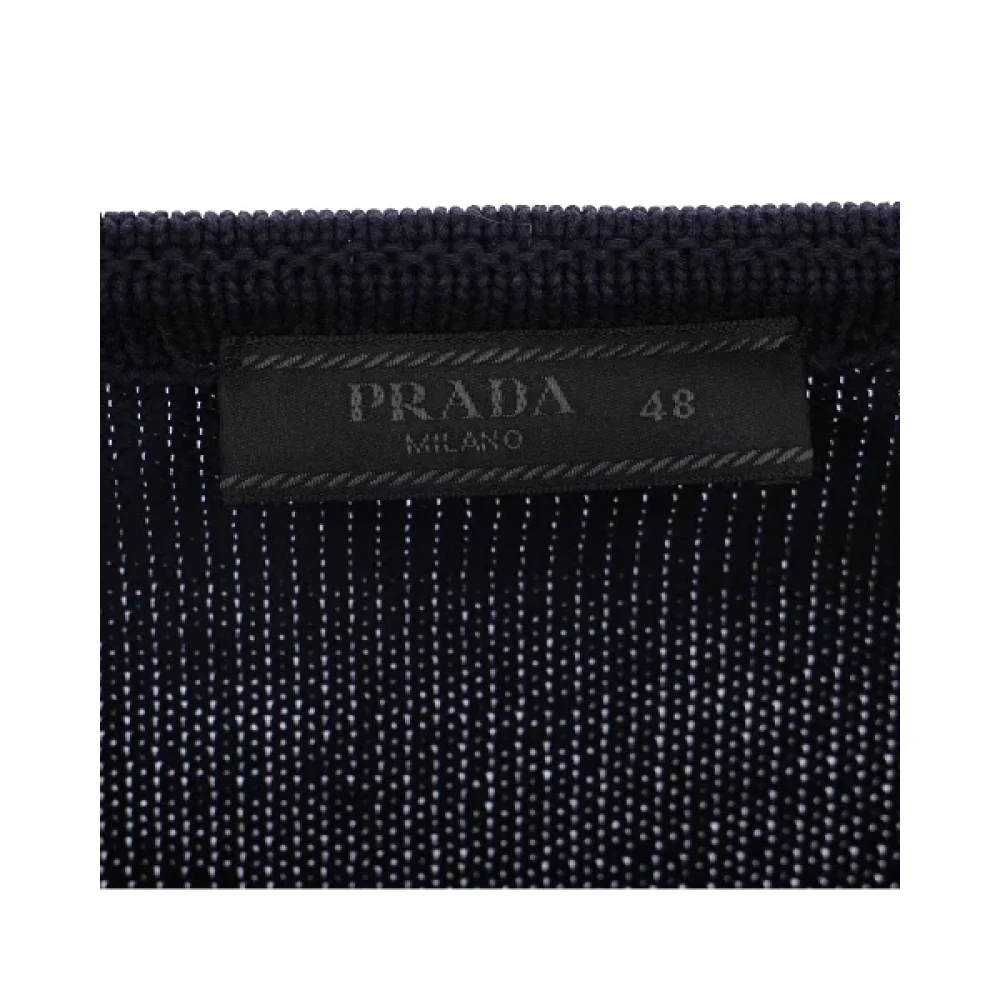 Prada Vintage Pre-owned Wool tops Black Dames