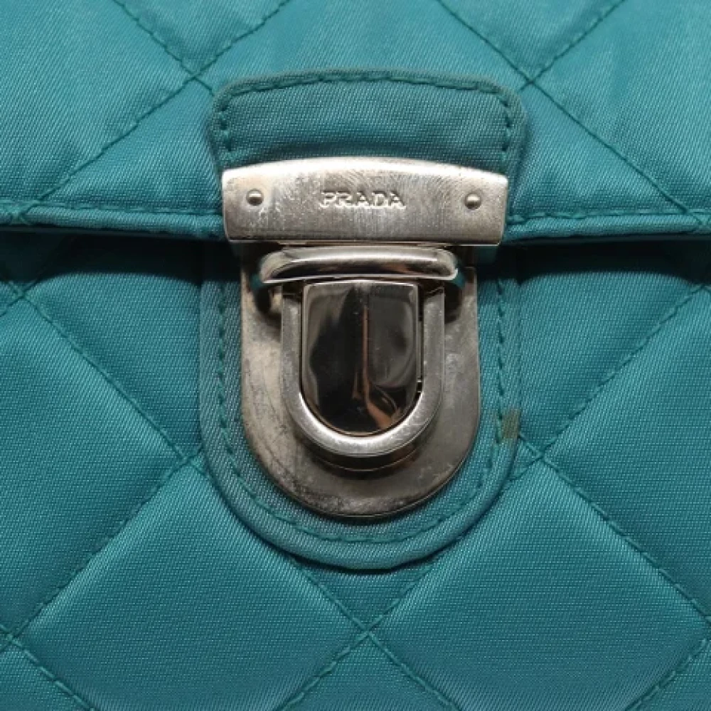 Prada Vintage Pre-owned Fabric prada-bags Blue Dames