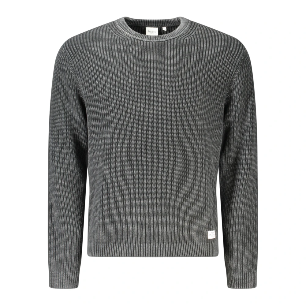 Pepe Jeans , Round-Neck Knitwear, Male, Black, L, Round-Neck Knitwear