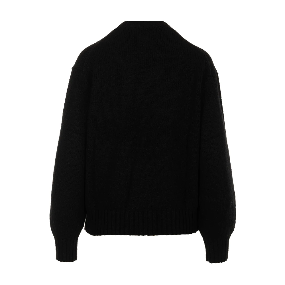 Ralph Lauren Zwarte Sweater Intarsia Pullover Black Dames