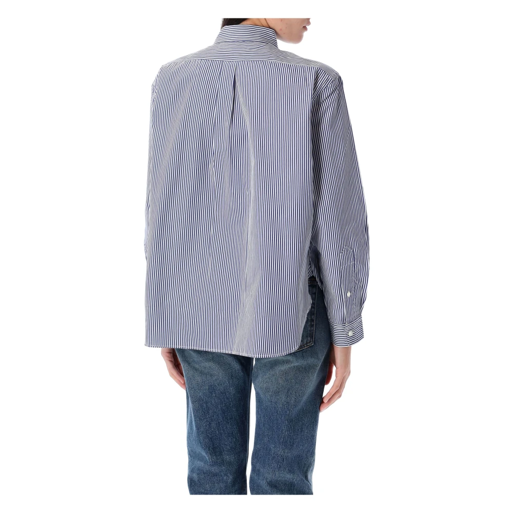 Ralph Lauren Dameskleding Shirts Wit Blauw Gestreept Ss25 Blue Dames