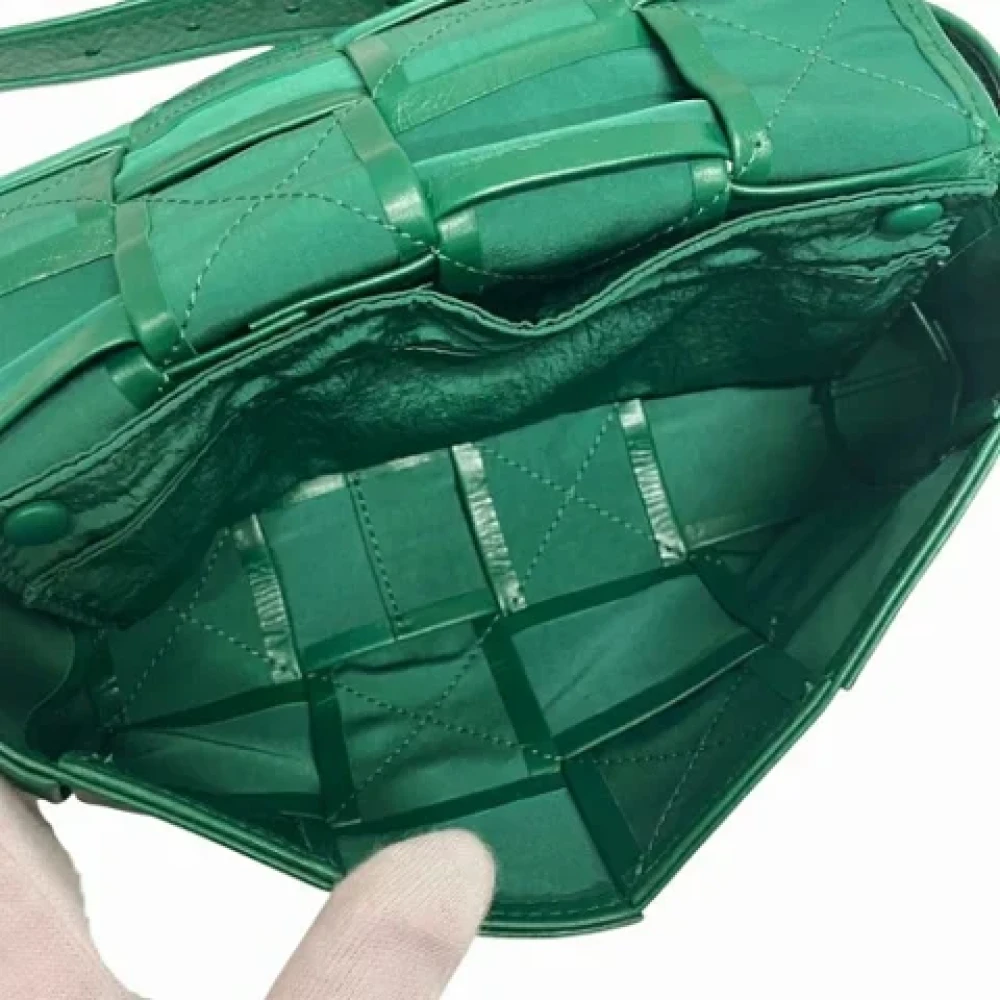 Bottega Veneta Vintage Pre-owned Leather pouches Green Dames
