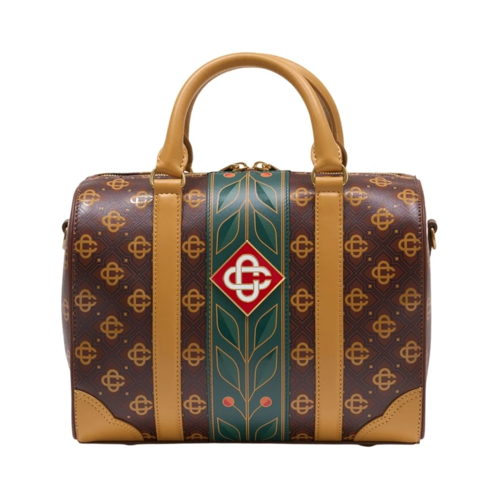 Casablanca Unisex Multicolor Mini Monogram Weekender Travel Bag