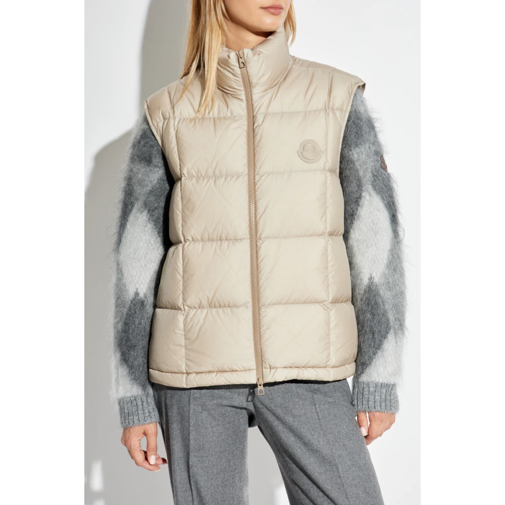 Moncler Tweelaagse jas Almandine Beige Dames