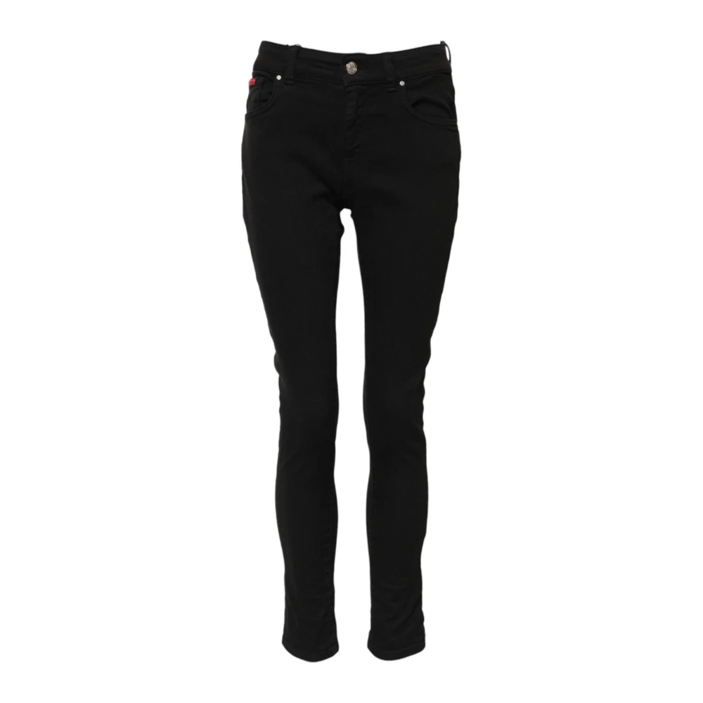 Dolce & Gabbana Vrouw Zwart Jeans Dames, 2XS, Denim, E Skinny Denim Jeans Met Logo
