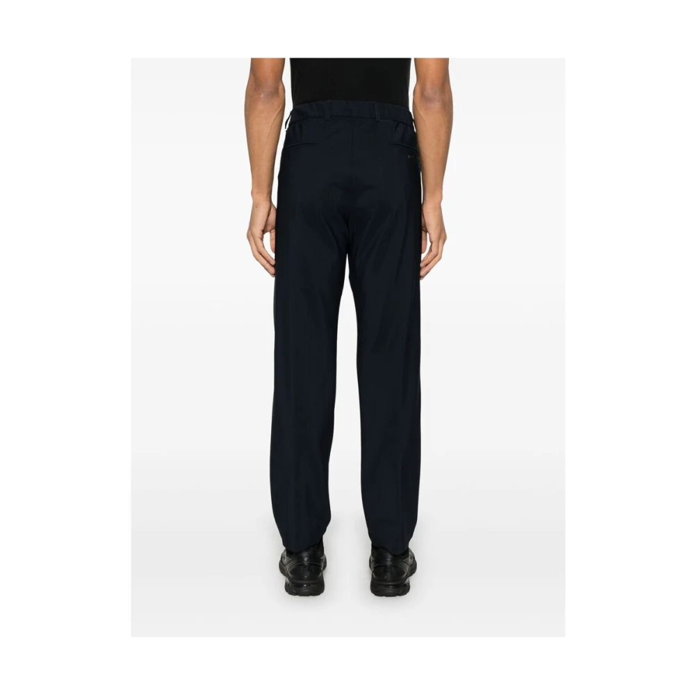 Herno Oxford Broek met Elastische Tailleband Blue Heren