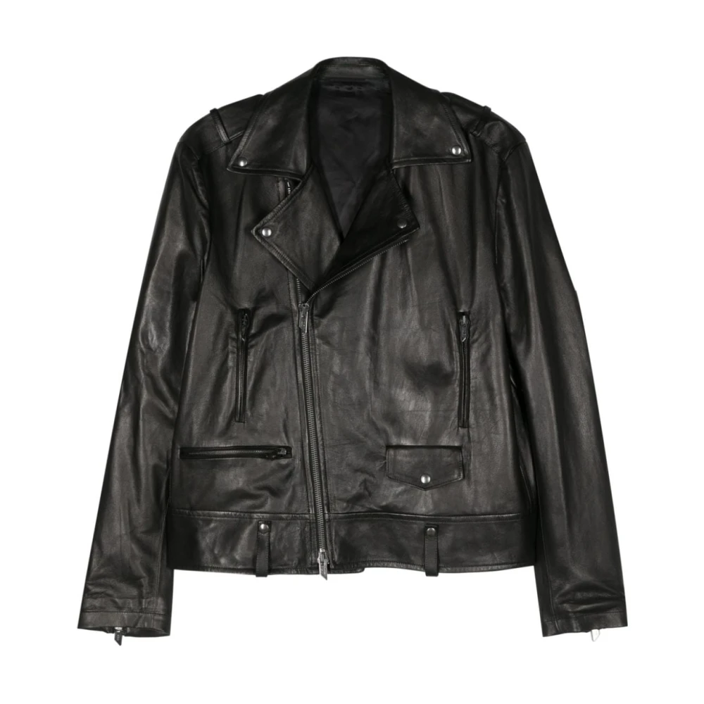 Salvatore Santoro Zwarte Stijlvolle Jassen Collectie Black Heren