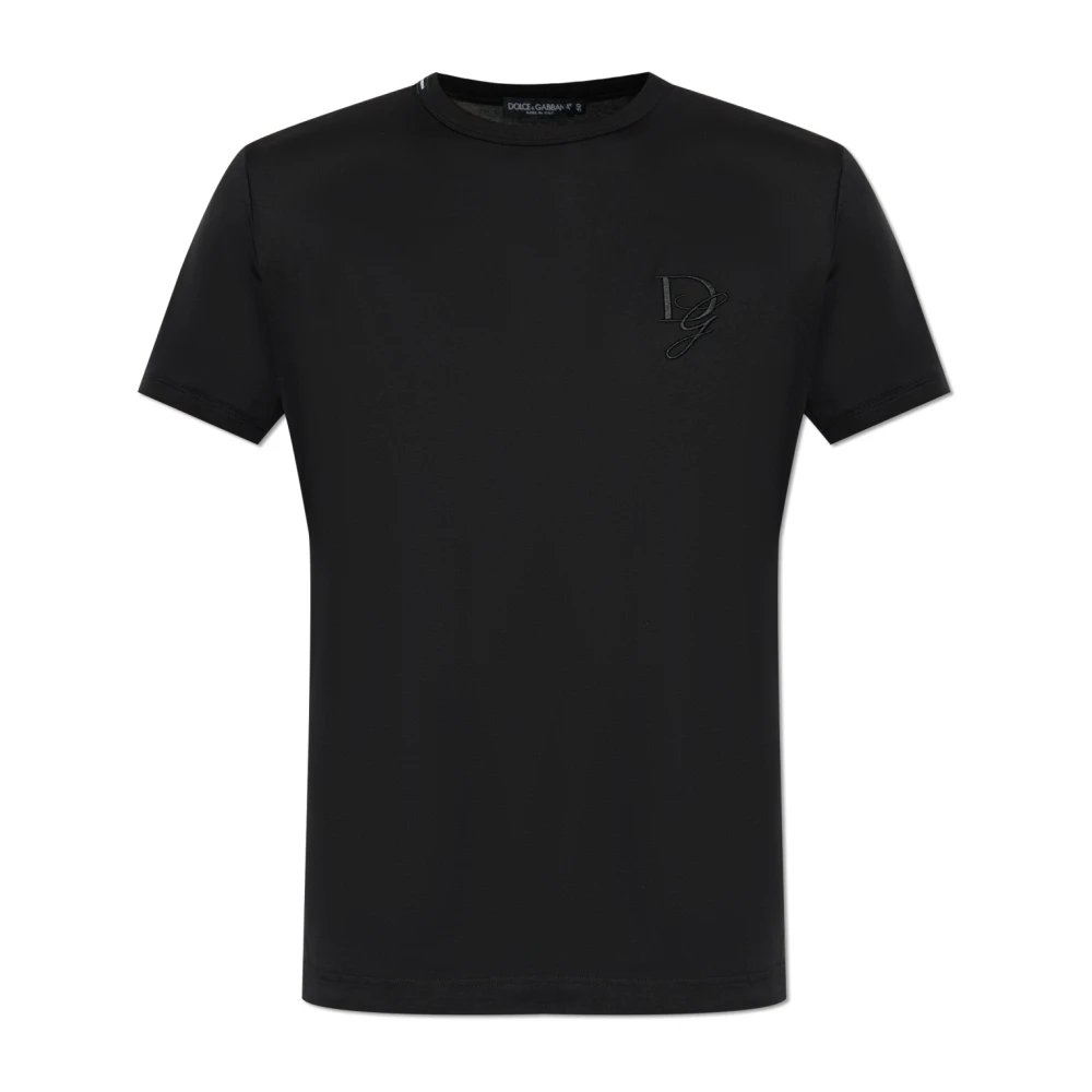 Dolce & Gabbana T-shirt met logo Black Heren