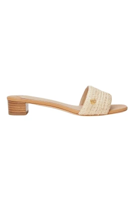 Sandaler Fay i raffia med logotyp